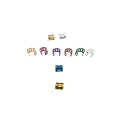 Colorful Dreadlock Hair Ring Metal Hair Styling Accessories