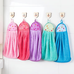 3pcs Coral Fleece Hand Towel Lint Reusable Washable for Kitchen and Bathroom