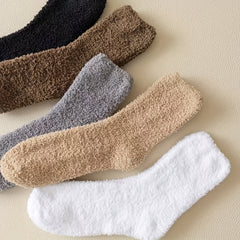 Men's Warm Thermal Crew Socks Plush Comfy Casual Unisex Socks
