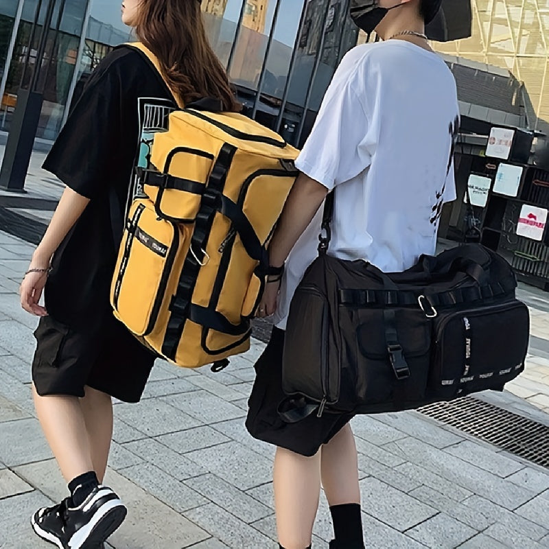 Colorblock Casual Sports Handbag Large Capacity Storage Bag