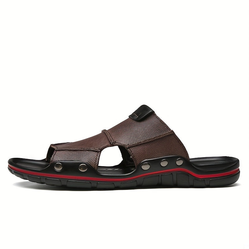 Men's Slide Sandals Non Slip Open Toe Outdoor Beach Shoes