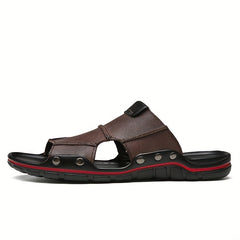Men's Slide Sandals Non Slip Open Toe Outdoor Beach Shoes