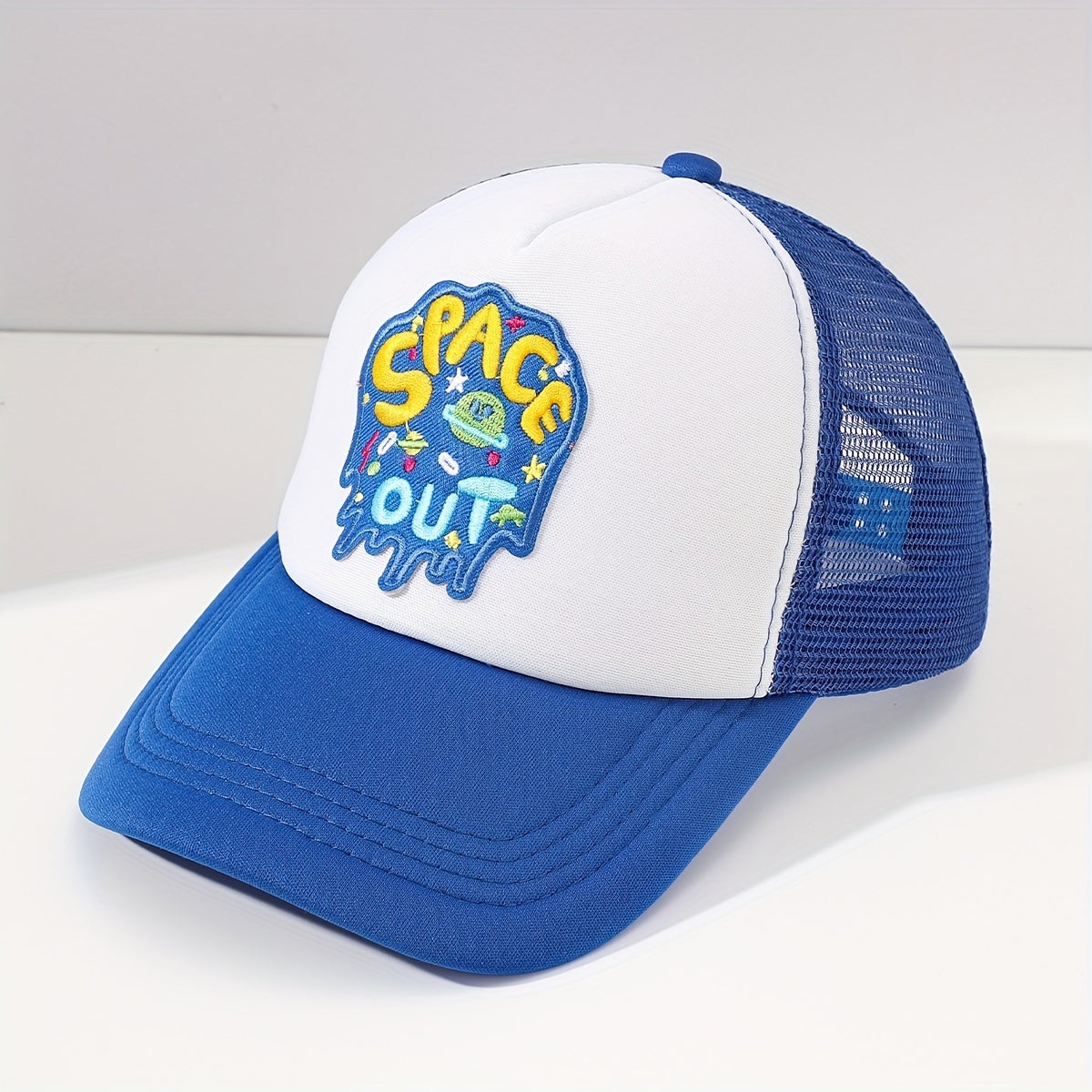 Embroidered Patch Mesh Baseball Cap Outdoor Caps For Summer