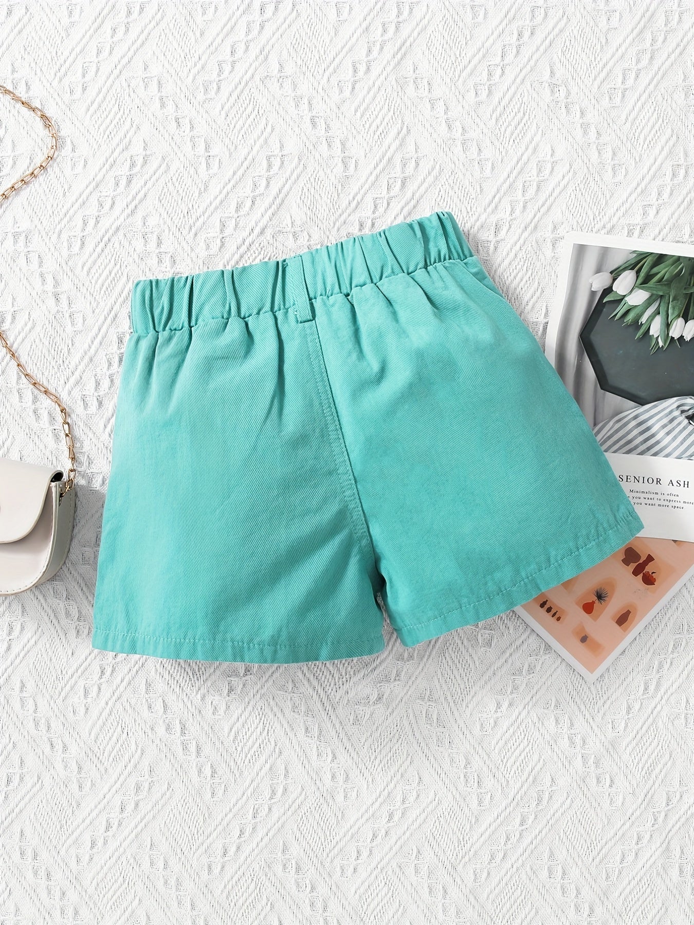 Girls Plain Shorts Comfortable Casual Pants Summer Outdoor Kids