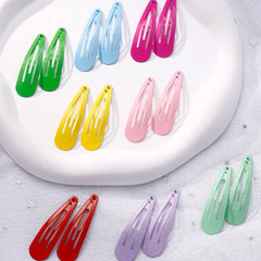 30pcs Assorted Glossy Snap Prong Hair Clips for Ladies Girls Hair Bows