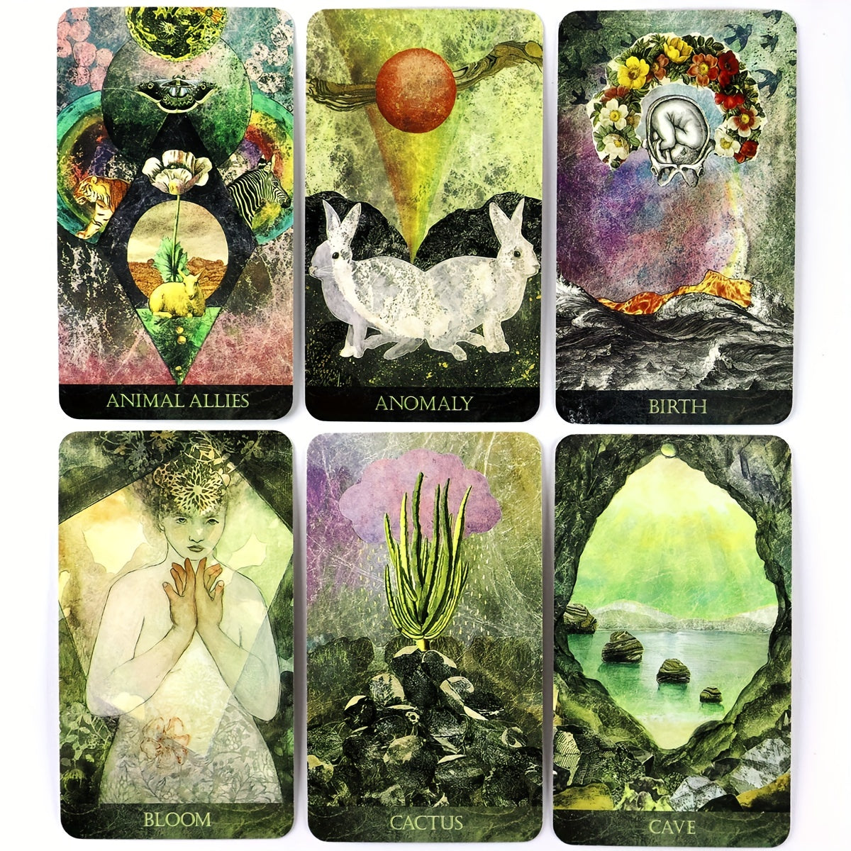 Faceted Garden Oracle Card English Board Game with QRCode Pdf Guidebook