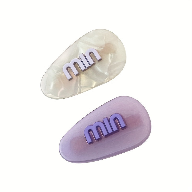 Summer Acetate Hair Clip Non Crease Barrette Dopamine Charm Hair Slides Clip