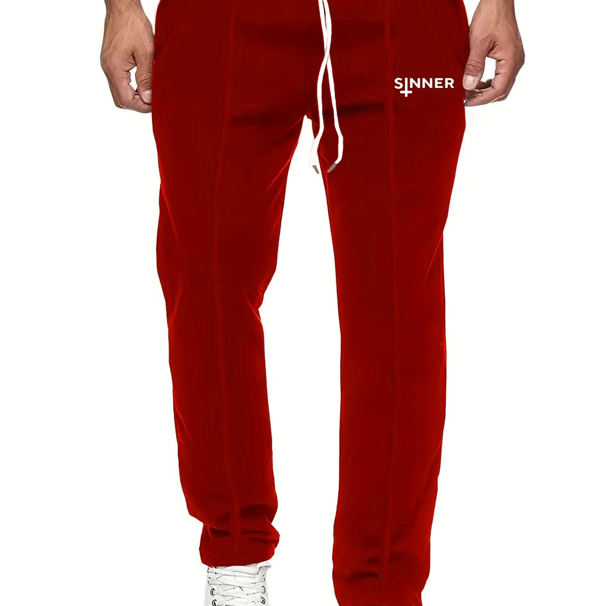 Men's Letter Print Joggers Casual Loose Fit Pants