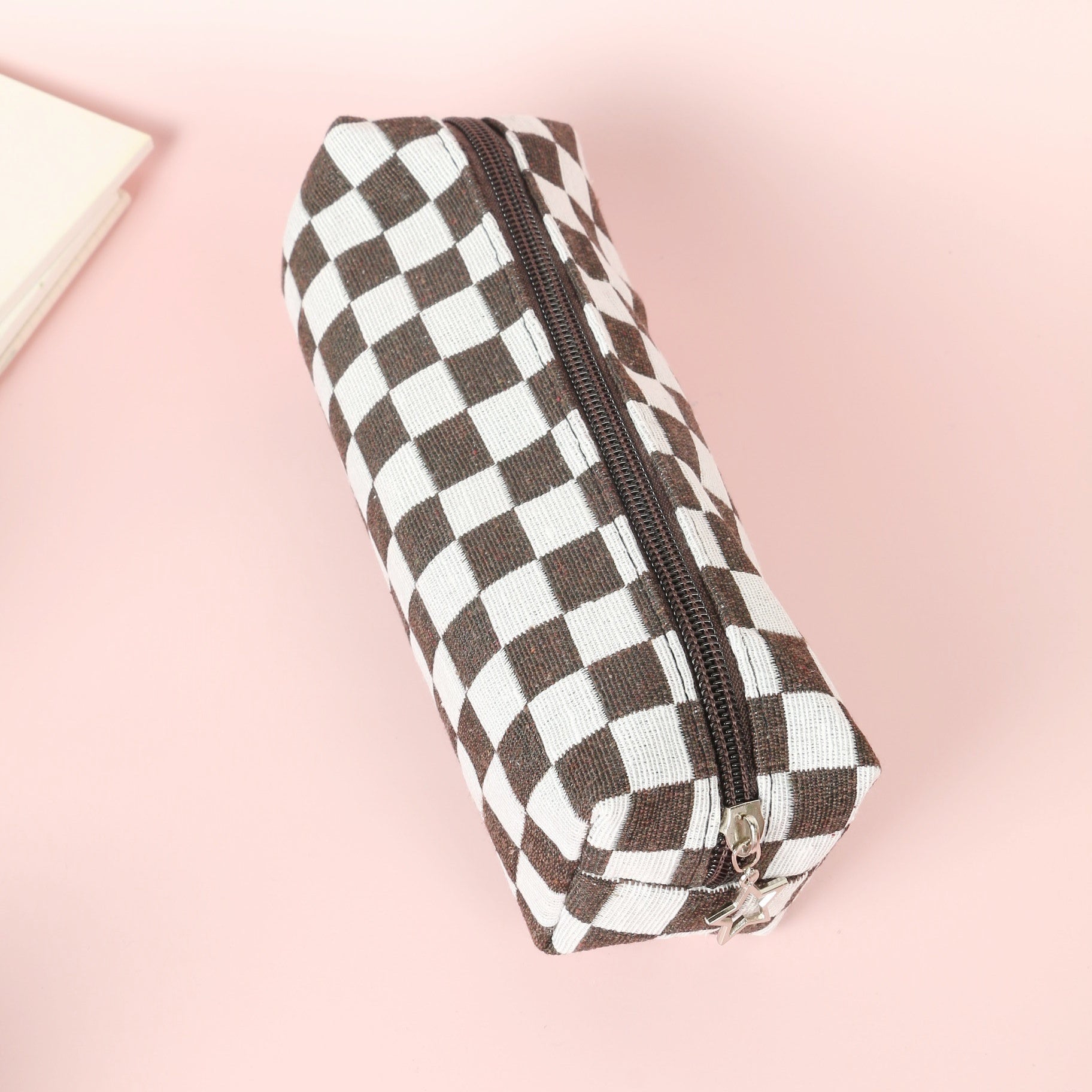 Plaid Pencil Case for Students and Stationery