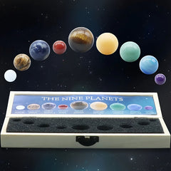 Natural Crystal Gemstones Nine Planets Solar System Ornaments