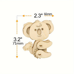 Adult 3D Wooden Animal Puzzles - Educational STEM Craft