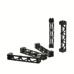 4pcs City Accessory Pillars High tech MOC Parts Support Stent Column