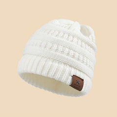 3pcs Sport Windproof Knit Winter Beanie Hat Boys Girls