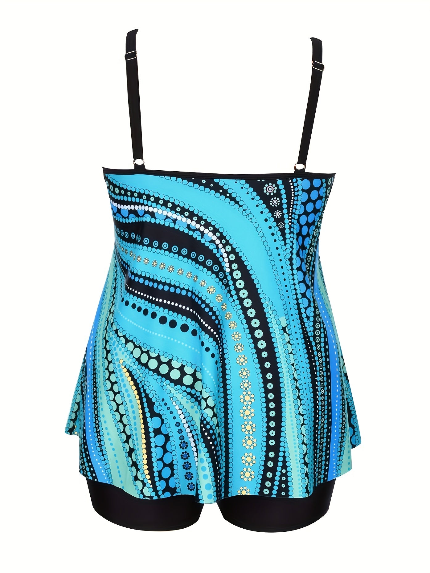  Floral Print Strap Top & Shorts Swimsuit Set