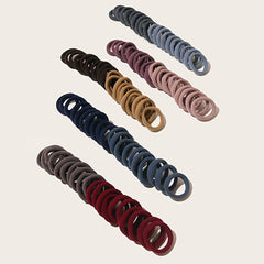 100pcs Ponytail Holders Hair Ties For Women Girls Soft Seamless Hair Bands