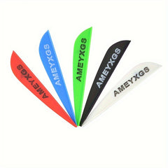 50pcs 7.62cm Arrow Vanes Rubber Feather Fletches for DIY Archery