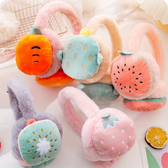 Fruit Earmuffs Warm Plush Suitable For Outdoor - Christmas Halloween