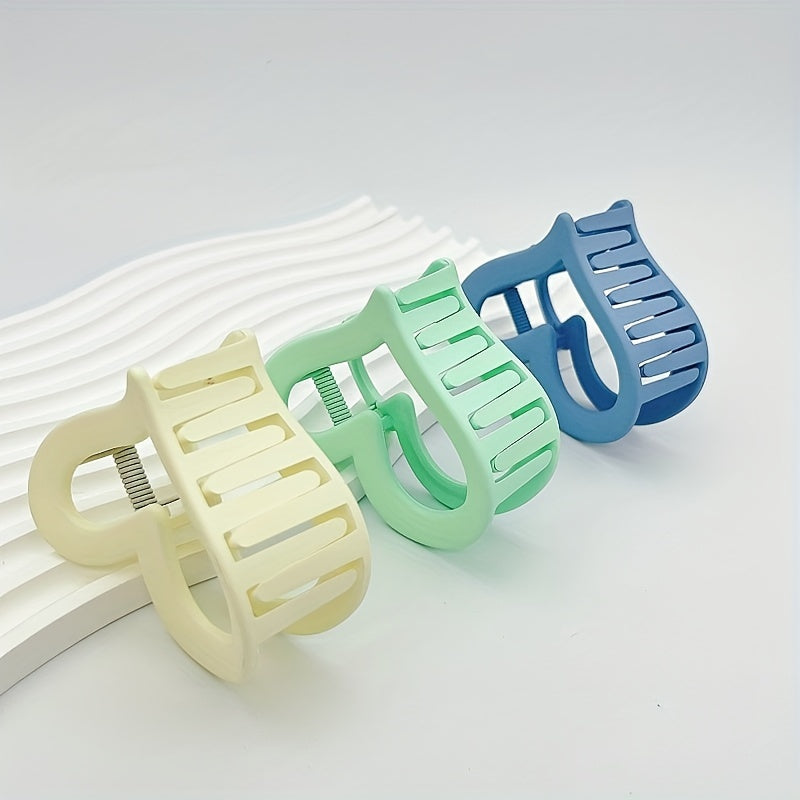 Matte Heart Shape Hair Claw Hair Holder
