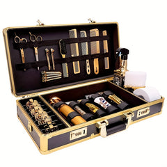 Barber Carrying Case Stylist Tool Box Hair Cutting Grooming Kit Storage