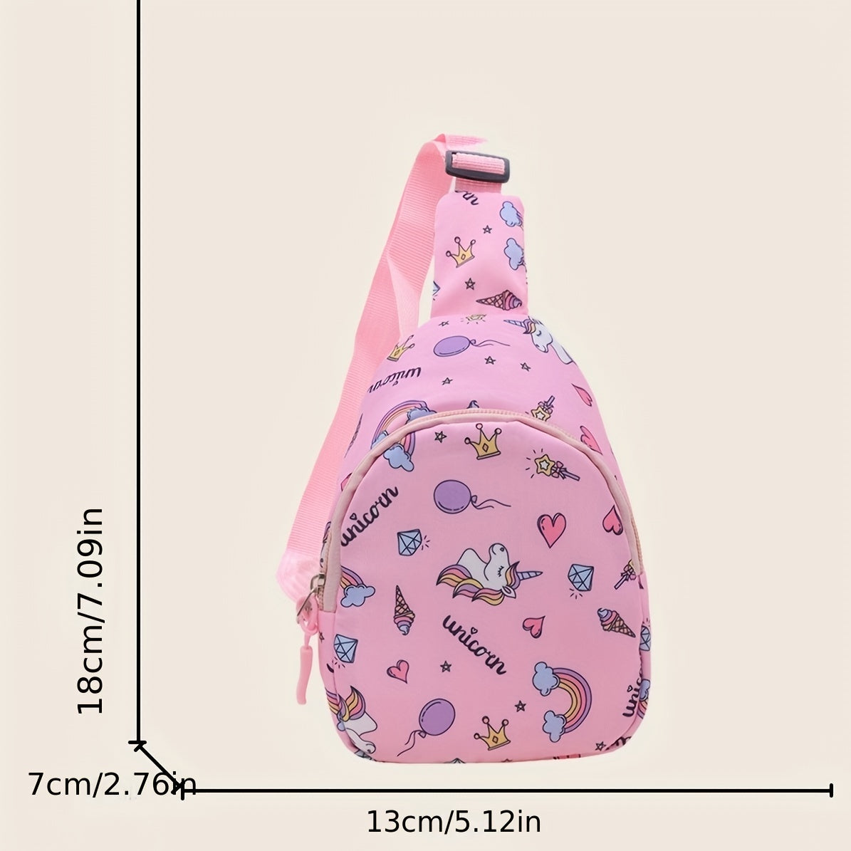 Kids Cartoon Chest Bag Outdoor Travel Crossbody Bag