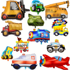 Vehicle Theme Large Plane Car Birthday Party Balloon