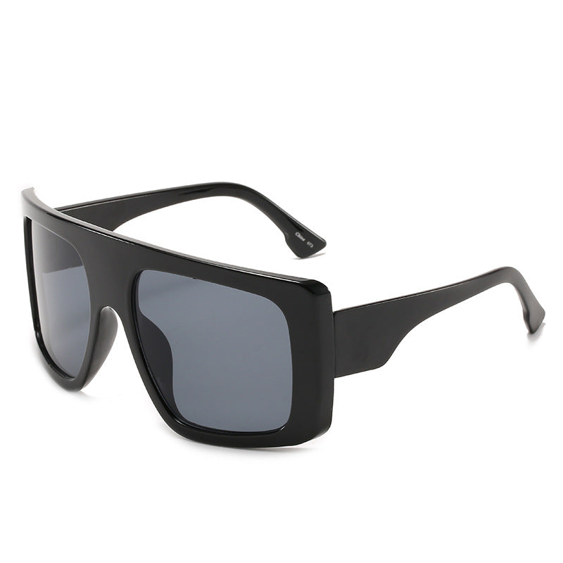 Plastic Frame Oversized Sunglasses For Men