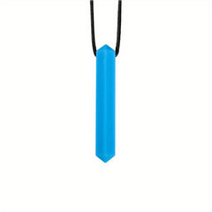 Gemstone Silicone Chew Pendant Baby Teething Sensory Necklace