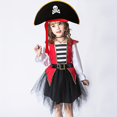 Witch Costume Girls Halloween Dress Kids Party