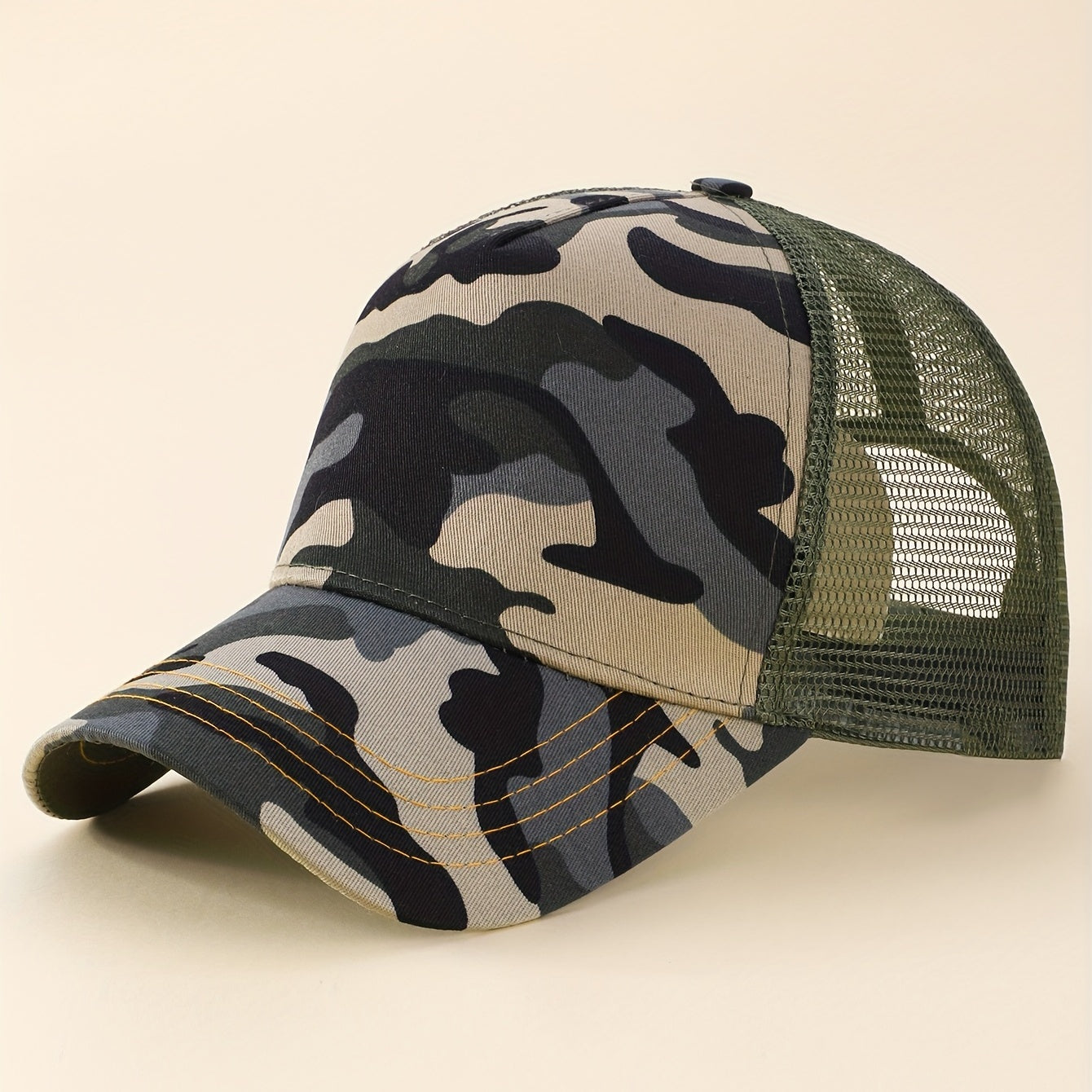 Camouflage Print Baseball Cap Adjustable Sun Hats