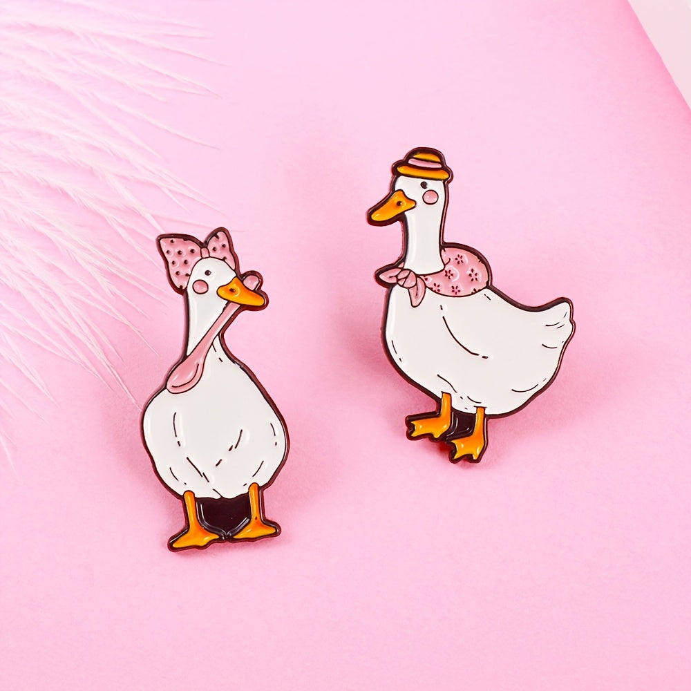 Courage Duck Brooch Pin Men Women Novelty Pins Bags Jackets Hats