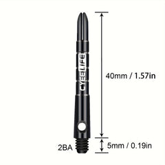 Cyee Life 15pcs 45mm Aluminum Darts Shaft with 20 Rubber Rings