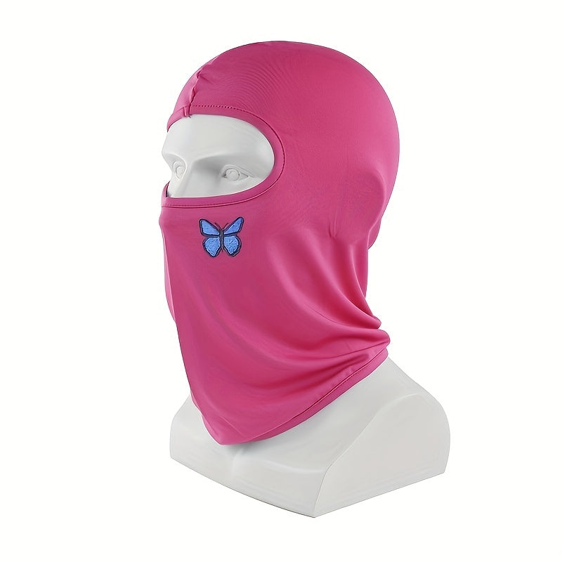 Butterfly Embroidery Balaclava Hip Hop Ski Mask Outdoor Sports