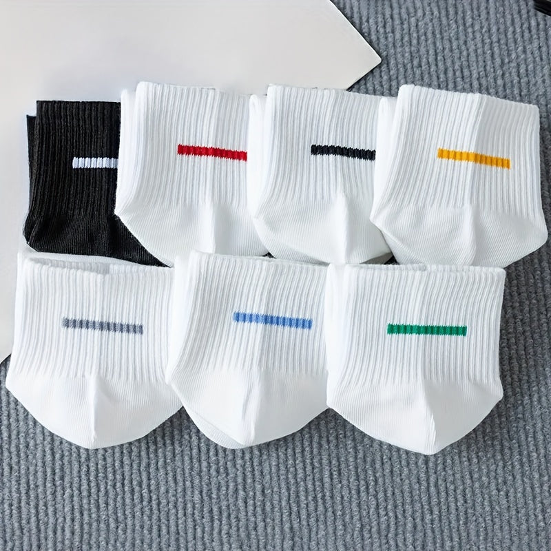 Women's Comfy Sports Socks 7 Pairs Short Breathable Stockings Hosiery