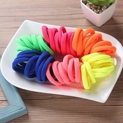 120pcs Thick Hair Ties Band for Women Girls No Damage Ponytail