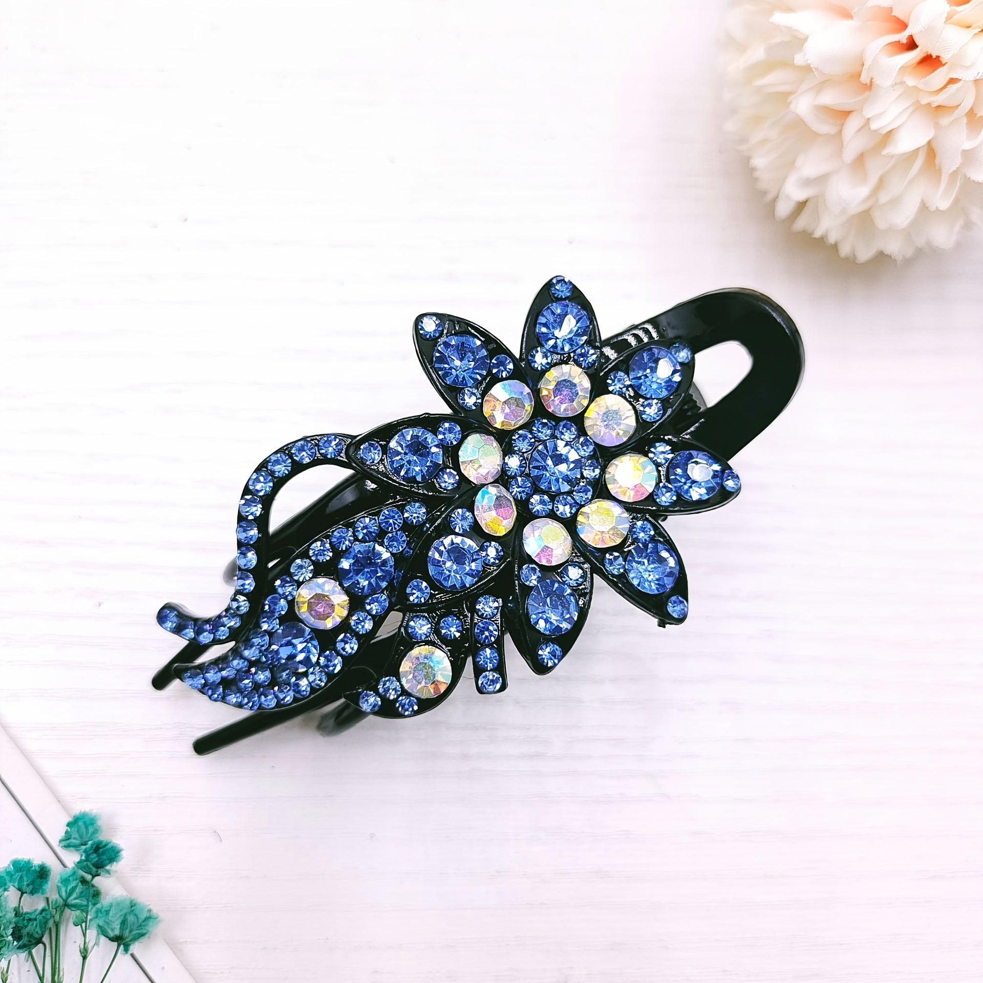Rhinestone Flower Hair Clip Bridal Wedding Hair Grip