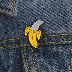 Dolphin Banana Jewelry Brooch For Men Pin