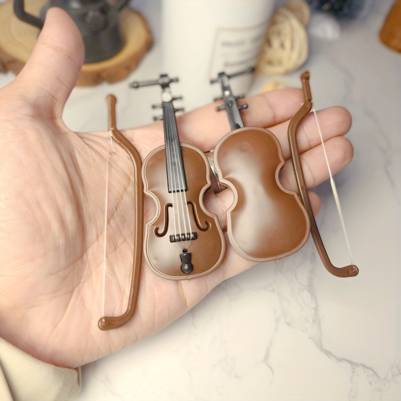 Durable Plastic Violin Prop for Home Decor