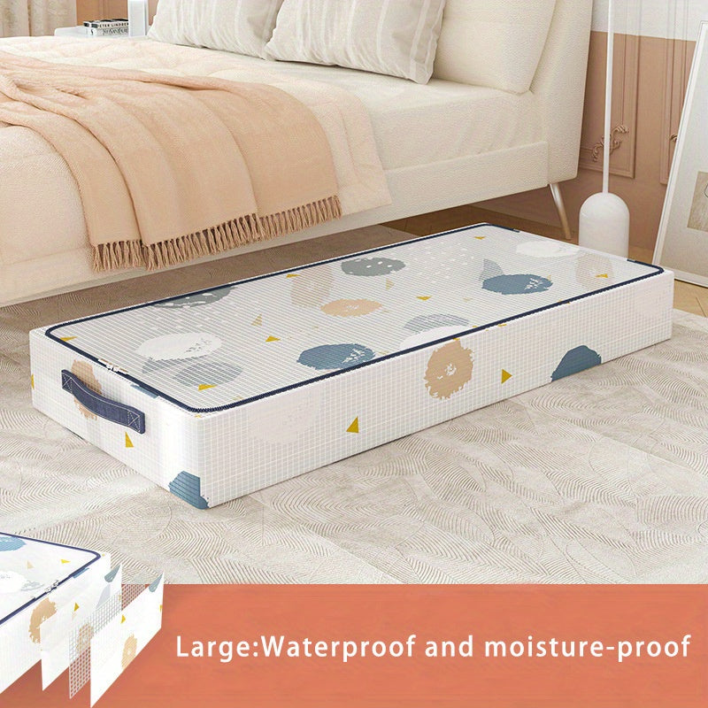 Waterproof PVC Underbed Storage Bag Clothes Blanket Organizer Dustproof Quilt
