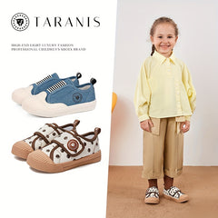 TARANIS Girl's Rubber Sole Sneakers Comfy Non Slip Casual Shoes