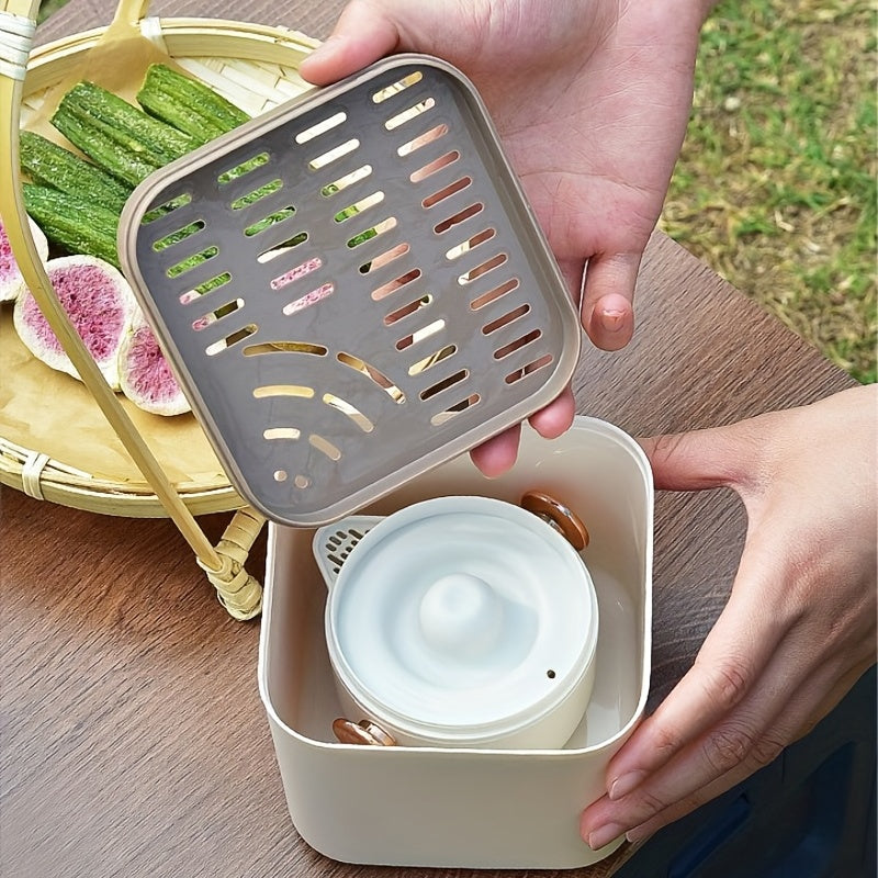 Portable Tea Set 1 Tea Pot & 3 Cups Travel Camping Kung Fu Tea Set