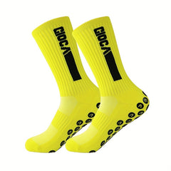 Colorful Letter Anti Skid Silicone Football Socks Men Women