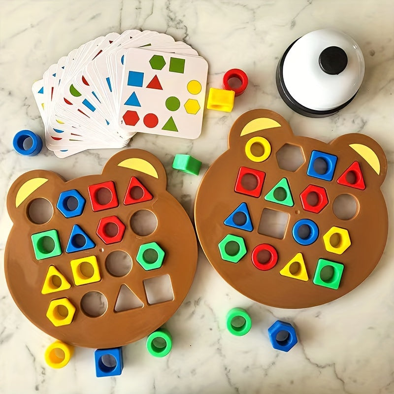 Geometric Shape Matching Puzzle Board Game for Family