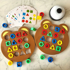 Geometric Shape Matching Puzzle Board Game for Family