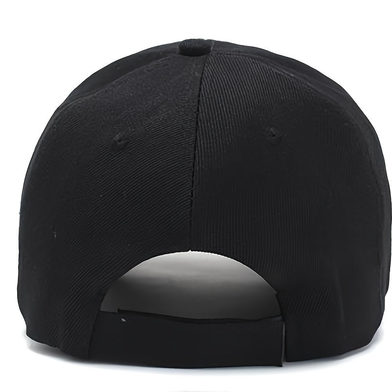 Men's Solid Baseball Cap Adjustable Trucker Sun Hat