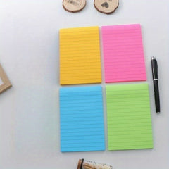 Fluorescent Mini Note Sticker 40 Pages Horizontal Line Book