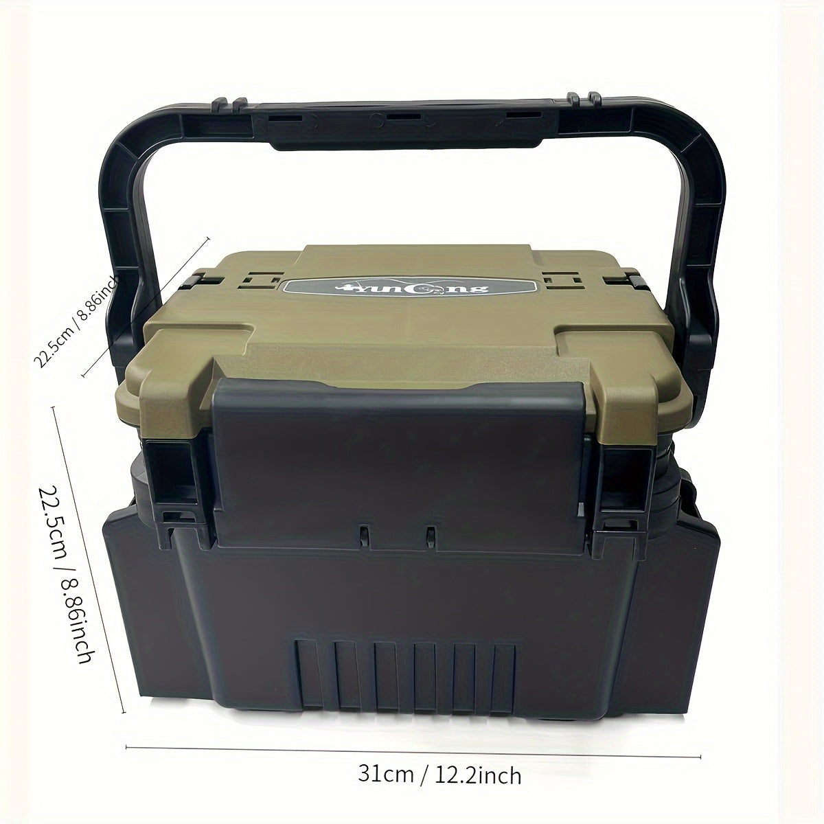 Lockable Fishing Tackle Box with Large Capacity