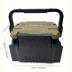 Lockable Fishing Tackle Box with Large Capacity