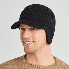 Men's Thickened Wool Winter Hat Ear Protection Knitted Hat