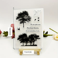 Tree Stamp Printing & Stamping Comic Scrapbook Art