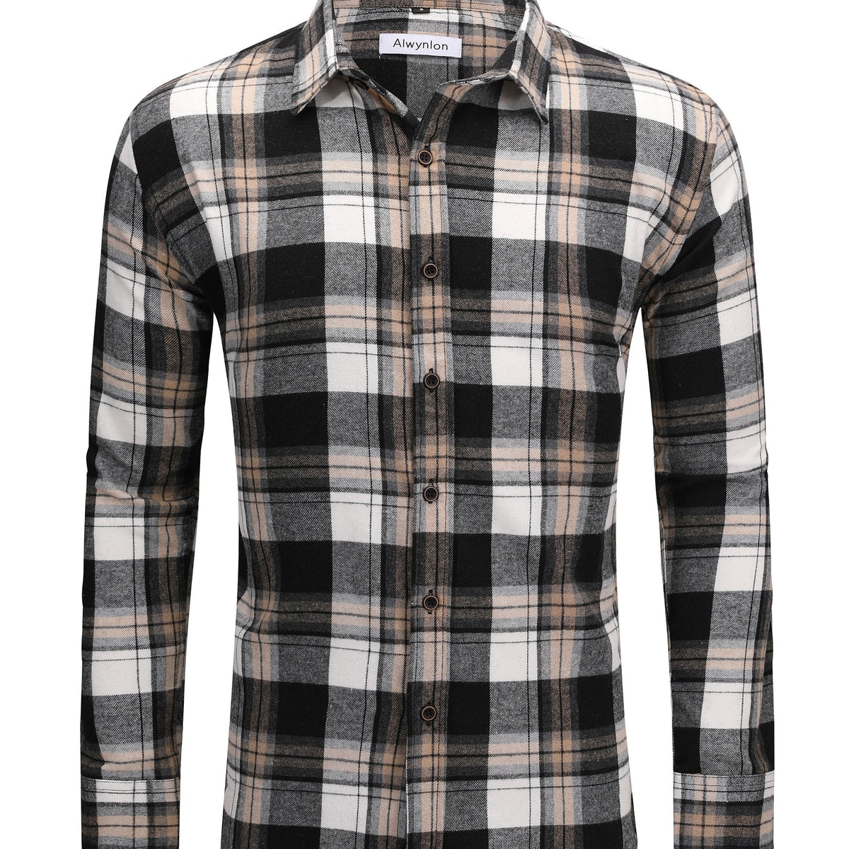 Men's Plaid Flannel Button Up Shirt